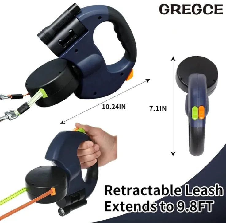 Dual Retractable Dog Leash - Joomcy
