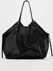 Silk Satin Shoulder Tote Bag