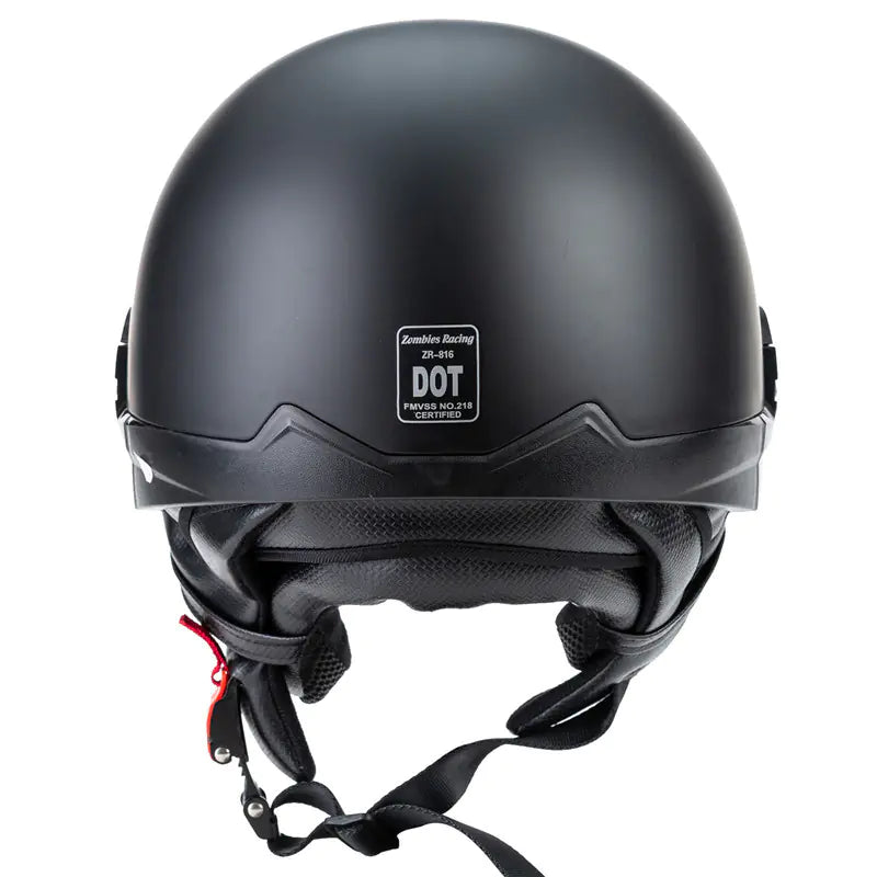 Retro Harley Motorcycle Helmet with Built-in Visor - Joomcy