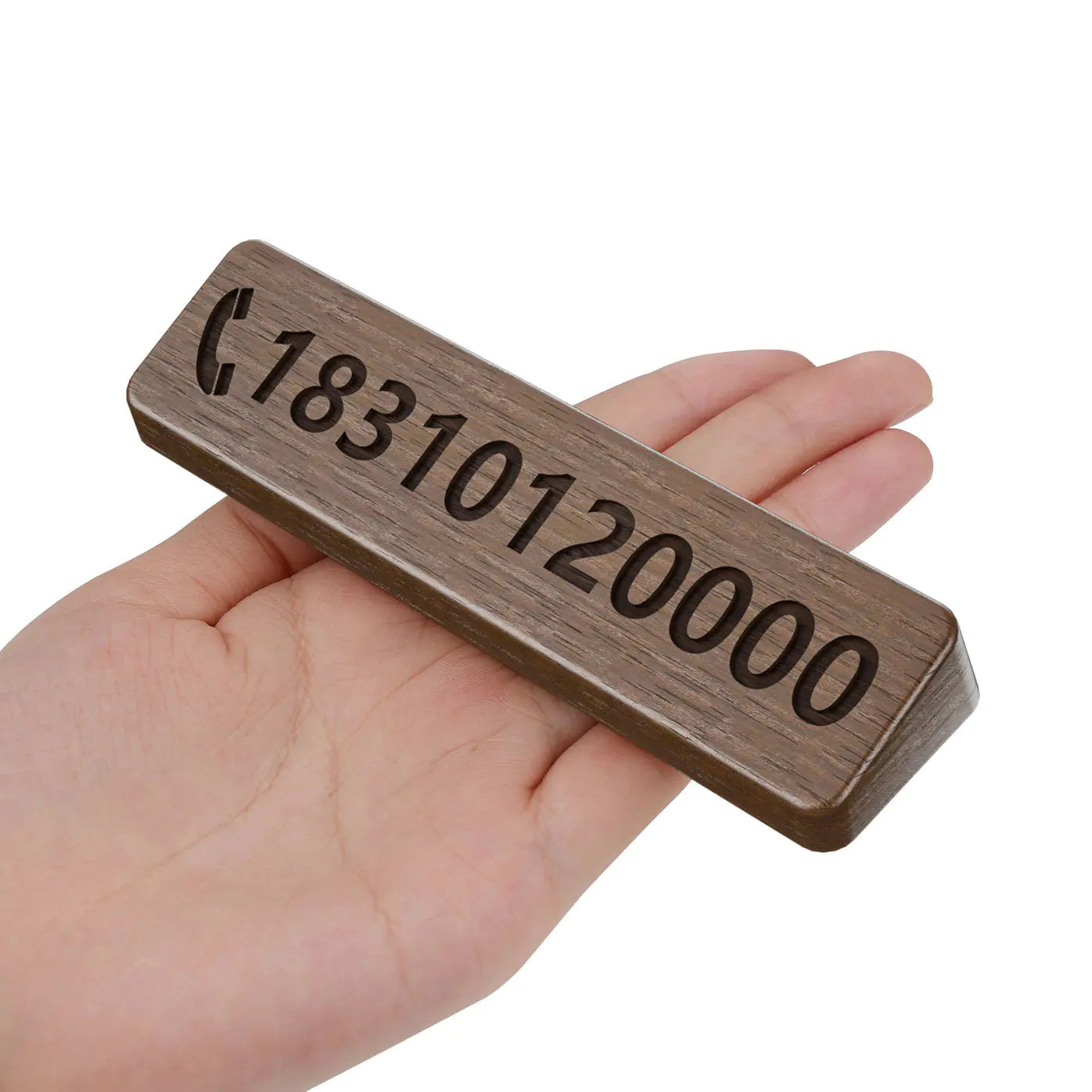 Walnut Car Temporary Parking Sign with Creative Design - Joomcy