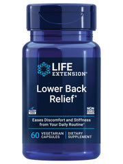 Life Extension Lower Back Relief Chinese Chaste Tree Ginger Extract for Lower Back discomfort and Occasional Stiffness Non-GMO Gluten Free Vegetarian 60 Capsules
