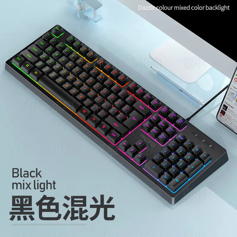 Silver Engraved K200 Backlit Mechanical Keyboard