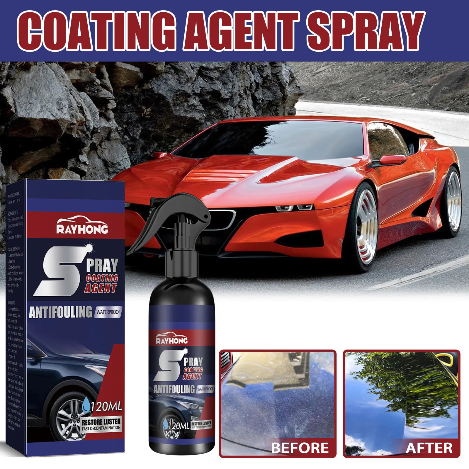 Rayhong Car Coating Spray for Polish and Shine