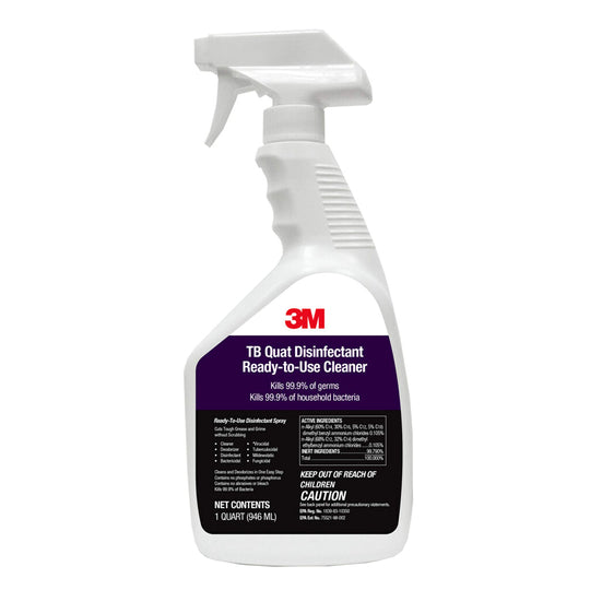 3M TB Quat Disinfectant Spray Ready-to-Use Cleaner Kills 99.9% of Germs 1 Spray Bottle 1 qt