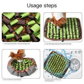 Upgrade Pet Puzzle Slow Feeder Snuffle Mat for Dogs