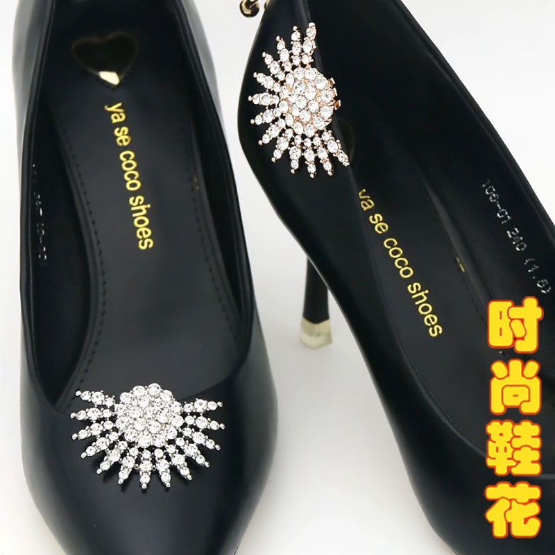 Peacock Tail High Heel Floral Shoe Accessories