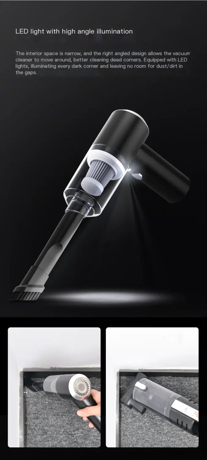 Wireless Car Vacuum Cleaner - Easy Storage