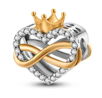 Berloque Charm Rainha - Heart Crown