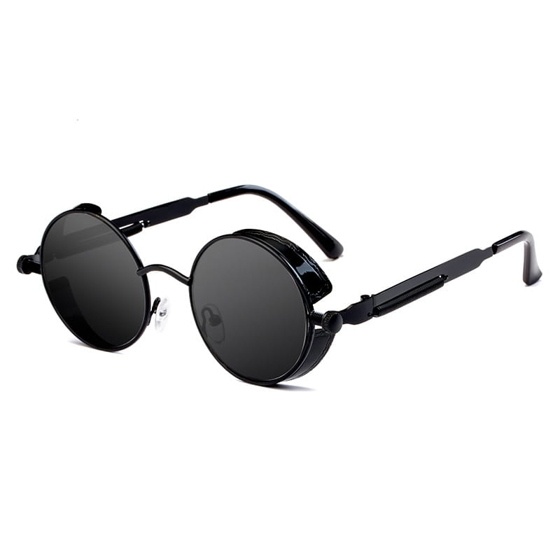 Metal Frame Retro Round Sunglasses for Men and Women
