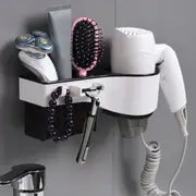 Multifunctional Wall-Mounted Hair Dryer Storage Rack