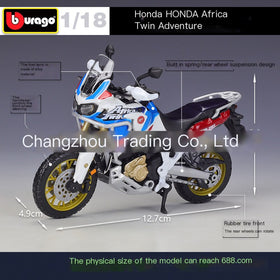 1:18 Honda Africa Twin Alloy Motorcycle Model