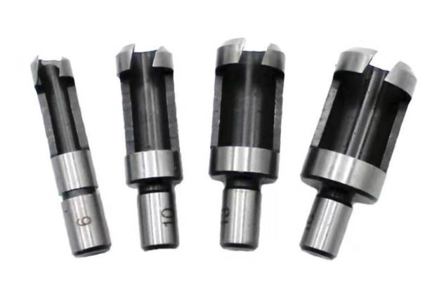 GOXAWEE 4pcs Wood Plug Cutter Drill Bit Set