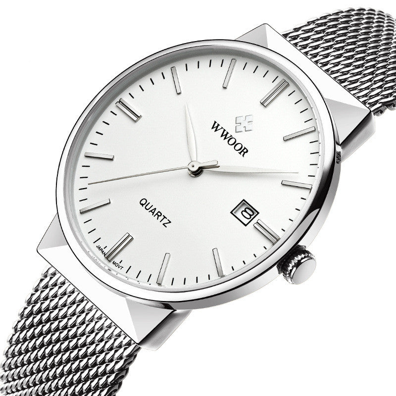 Men's Quartz Watch with Ultra-Thin Waterproof Design