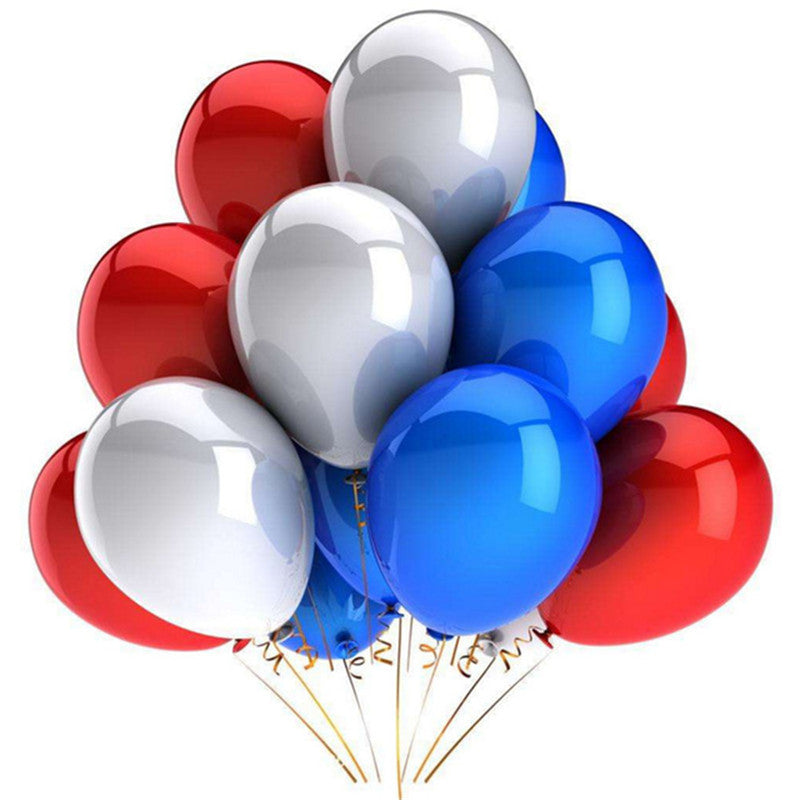 20 White and Pink Latex Balloons for Birthday Party