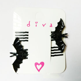 Black Bat Hair Clip - Headpiece Hair Accessory