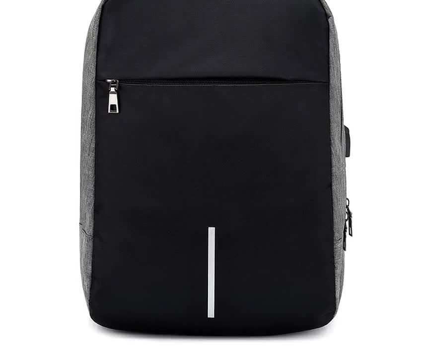 Men’s Anti-Theft USB Backpack for Laptops