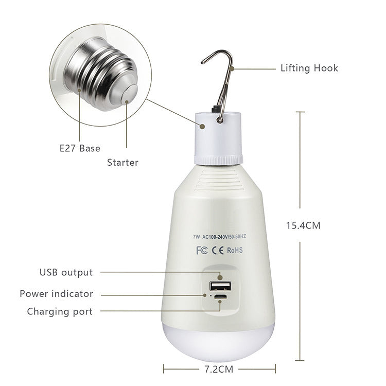 Mini Portable LED Camping Tent Light with Hooks