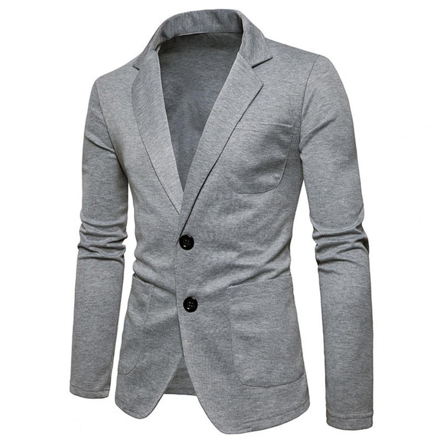 Men's Slim Fit Knit Blazer - Casual Business Jacket