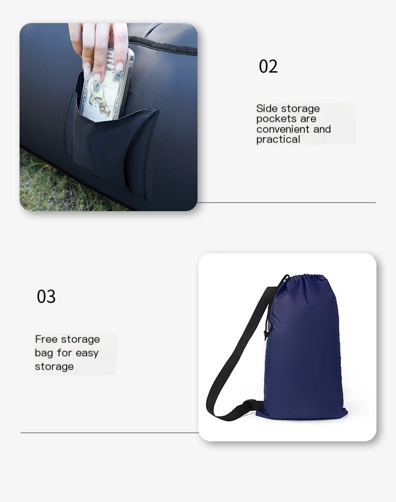 Portable Inflatable Sofa Bed for Outdoor Relaxation