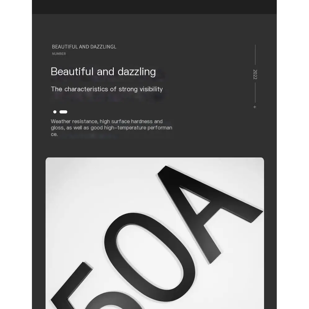 Black, glossy 3d lettering with a modern sans-serif design.