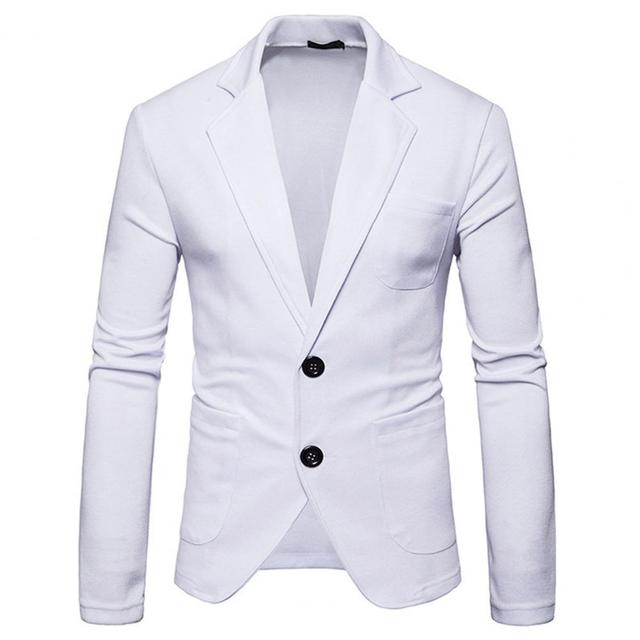 Men's Slim Fit Knit Blazer - Casual Business Jacket