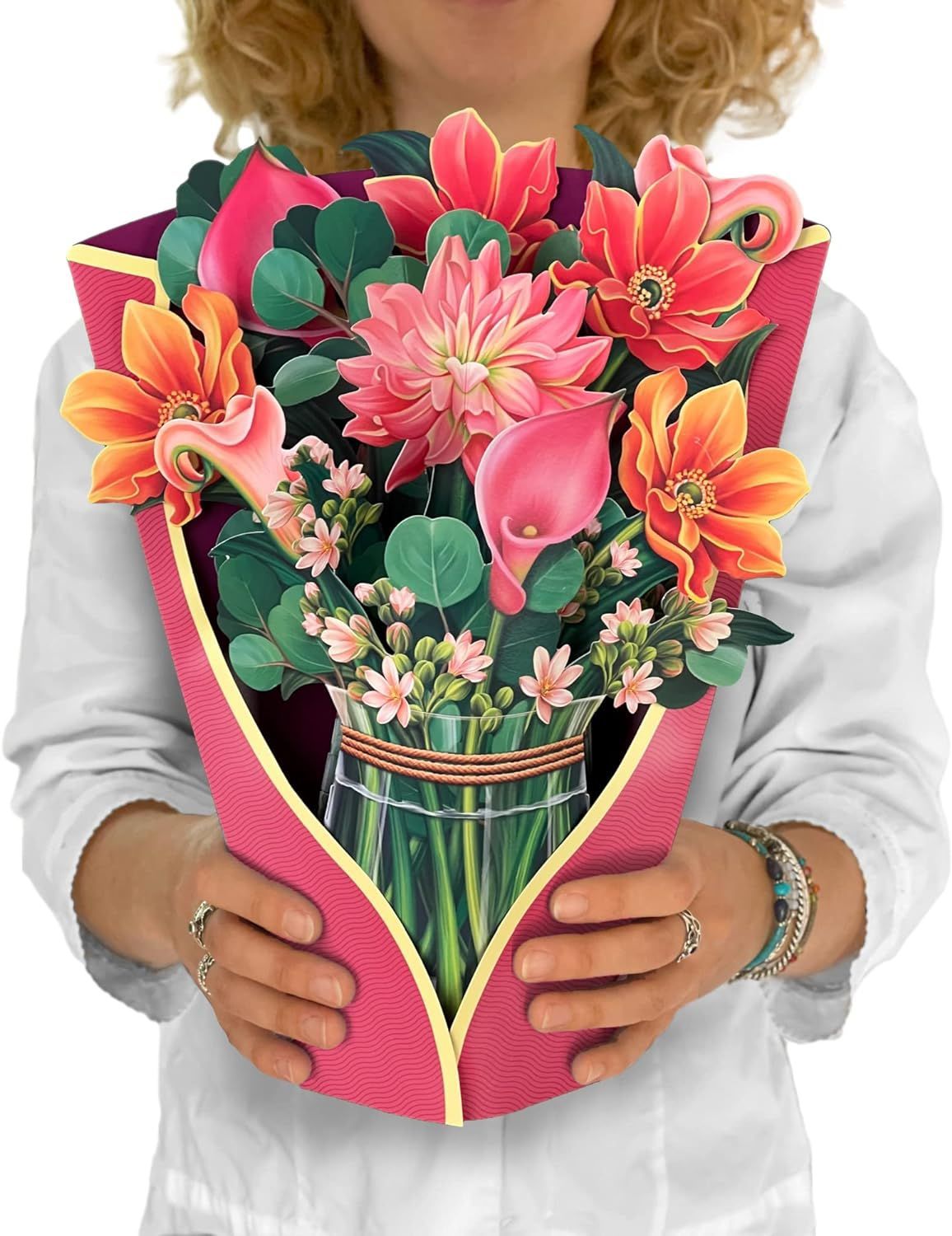 Creative 3D Flower Bouquet Mother's Day Cards