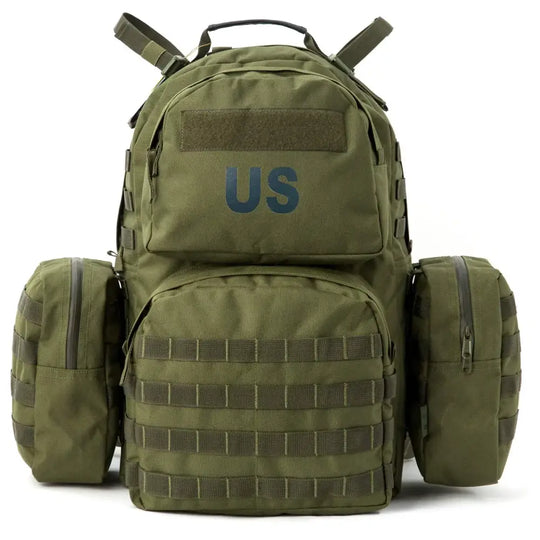 Akmax.cn Military Army Backpack MOLLE 2 Medium Rucksack with Shoulder Straps and Wasit Belt Internal Frame Multicam (Olive Drab)