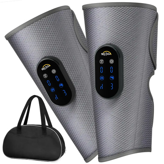 ALLJOY Calf Massager Cordless Leg Massager for Circulation and Pain Relief Rechargeable Calf Air Compression Massager with 2 Heat Levels 4 Modes 3 Intensities Birthday Gifts for Men Women Mom Dad
