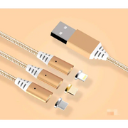 Aluminum Alloy Magnetic Data Cable, 3-in-1 Charging Line
