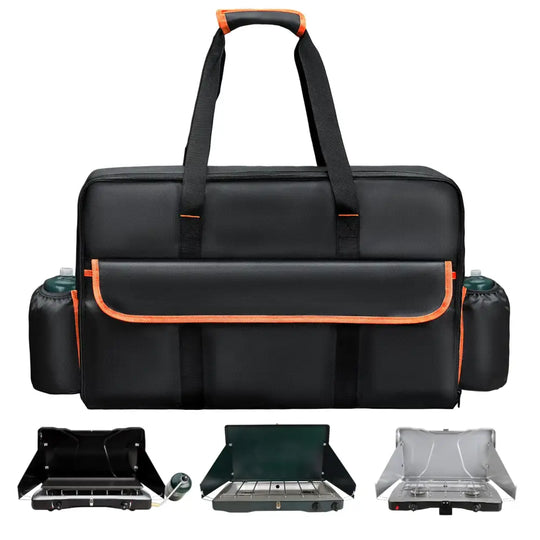 Amerbro Stove Carrying Case Compatible with Coleman Stove Carry Bag Compatible with Coleman Gas Camping 2 Burner Stove Triton Stove for Camp Chef Everest 2 Burner Stove Camp Stove