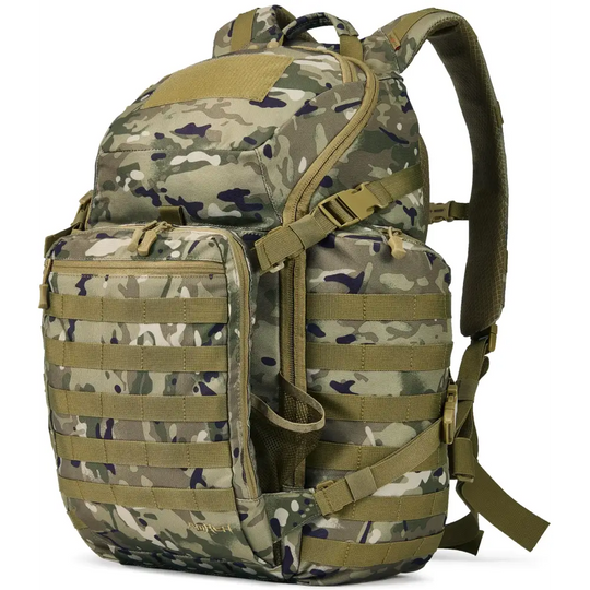 AMHEH Tactical Backpack Military Molle Bag Army Rucksack Water Resistant Outdoor Daypack 3 Day Assault Pack Large 52L (Camo)