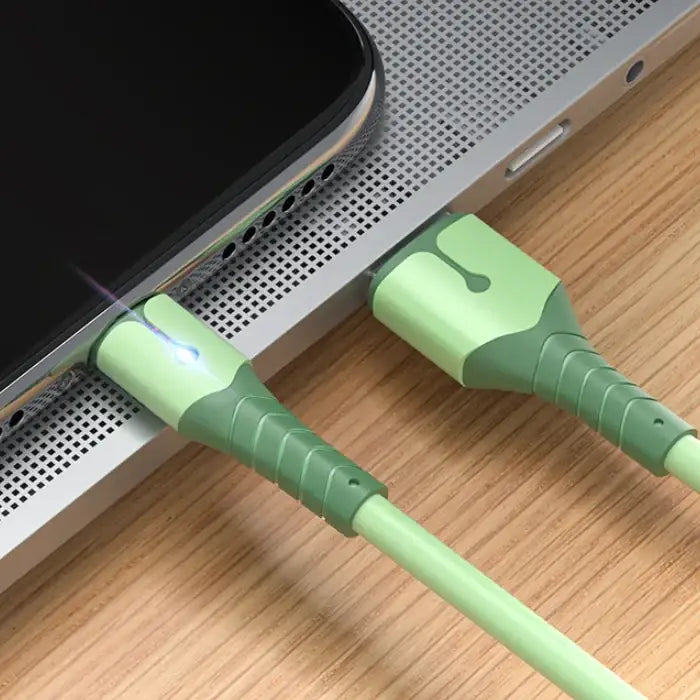 Android Type-C Charging Cable with Smart Indicator Light