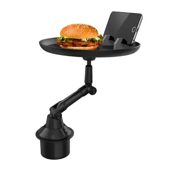 Automotive Folding Tray - Car Food Storage & Cup Holder