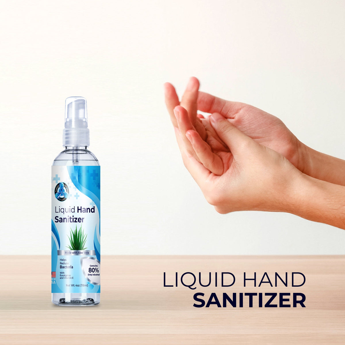 Liquid Hand Sanitizer Spray - Infused with Eucalyptus