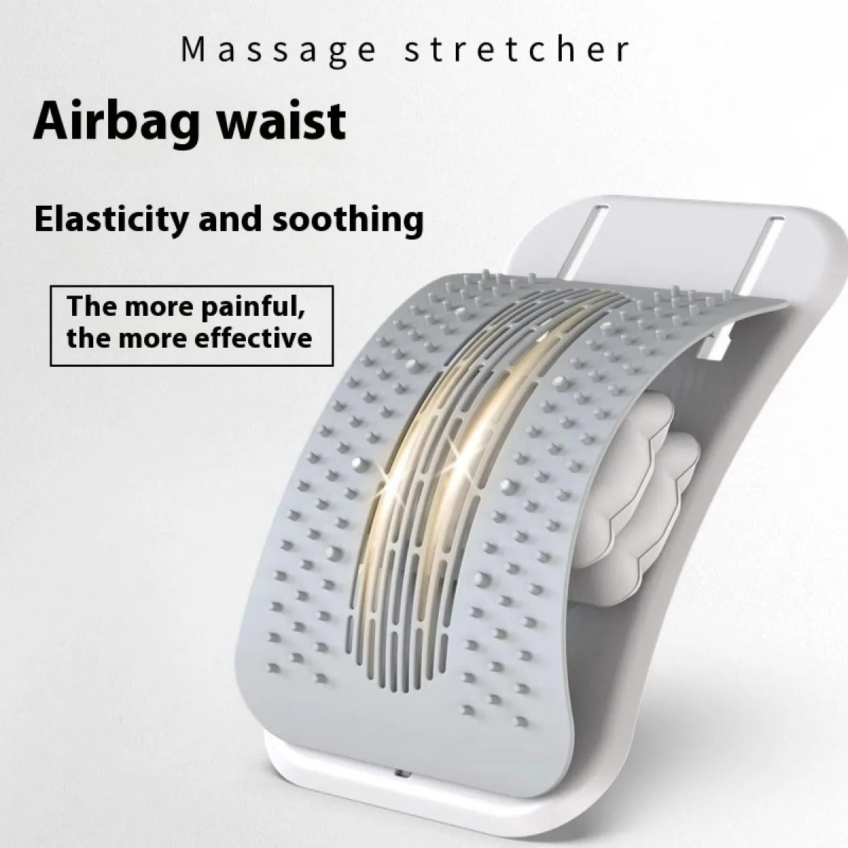Adjustable Back Stretcher & Massager for Pain Relief