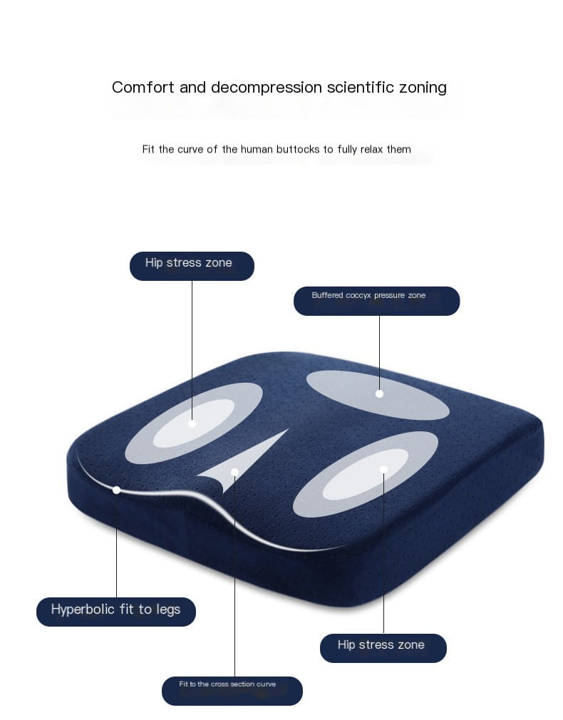 Memory Foam Seat Cushion for Office and Car