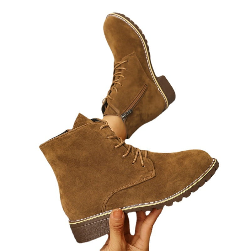 Women’s Short Round Toe Martin Boots