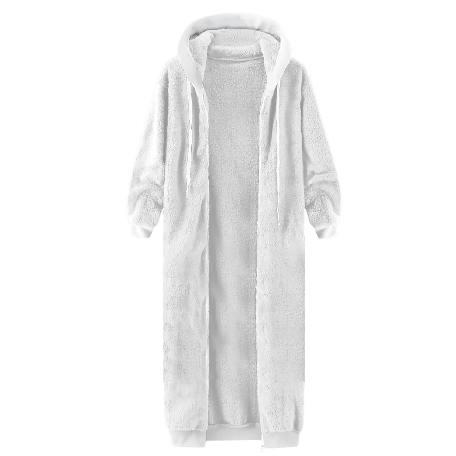 Women’s Double-sided Plush Fur Hooded Mid-length Coat