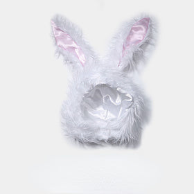Halloween Plush Bunny Ears Hat for Cute Girls