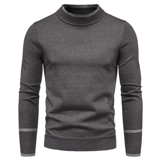 Half High Neck Long Sleeve Slim Sweater Top