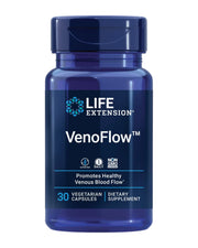 Life Extension VenoFlow™ nattokinase Enzyme French Maritime Pine bark Extract Supports Healthy Vascular Function arm and Leg Circulation Gluten Free Non-GMO Vegetarian 1-Daily 30 Capsules
