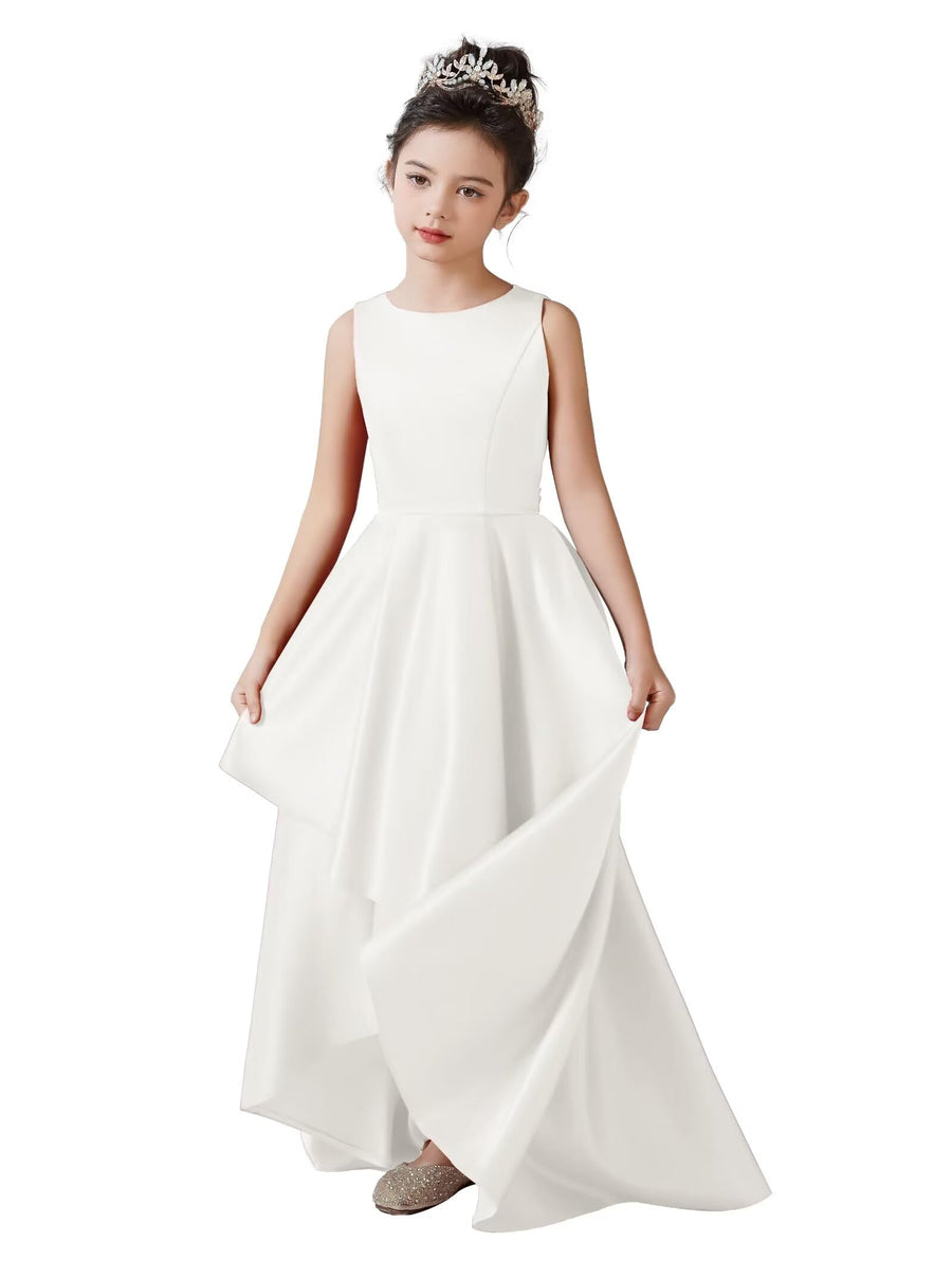 Teen Girls White Dress Birthday Party Dress Size 8-10 Ivory Pageant Dress Girls Special Occasion Dress Prom Homecoming Dress