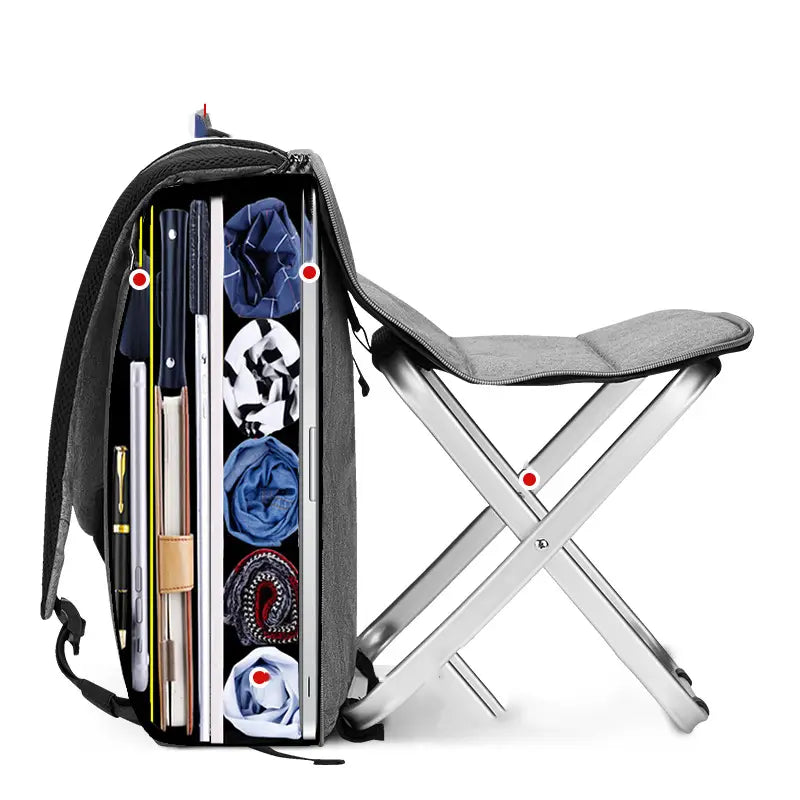 Travel Backpack with Multiple Compartments and Pockets