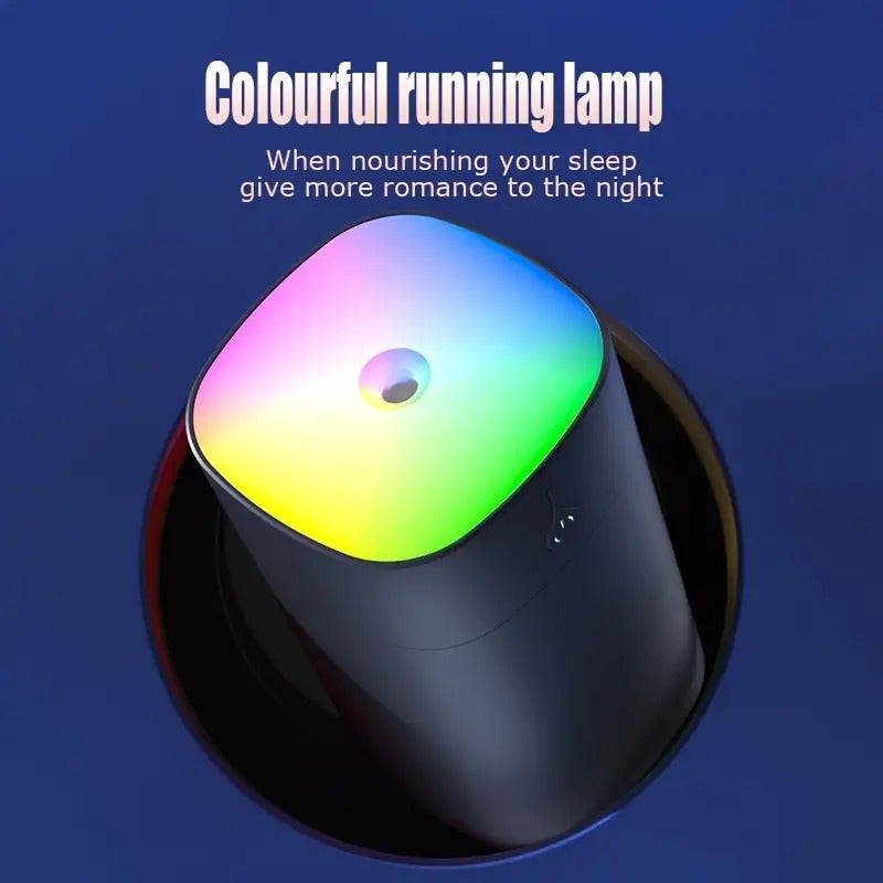 USB Small Humidifier with Aromatherapy and Colorful Light