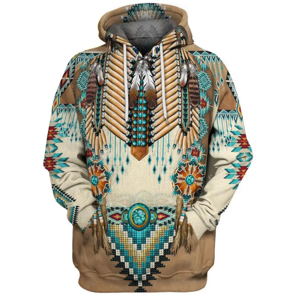 3D Hoodie with Digital Print - European Style Jacket