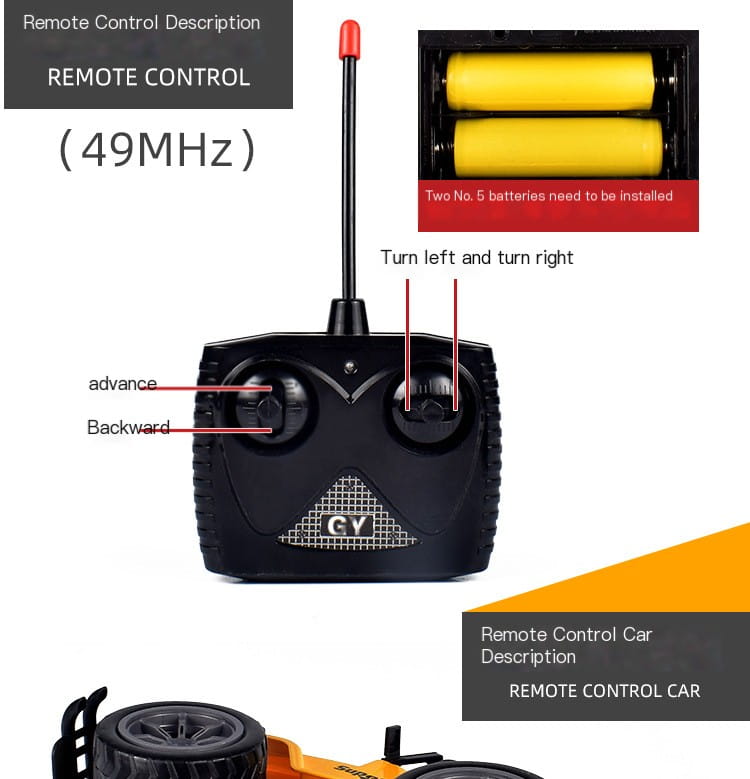 1:24 Remote Control Jeep Off-Road Drift Car Model
