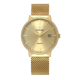 Men's Quartz Watch with Ultra-Thin Waterproof Design