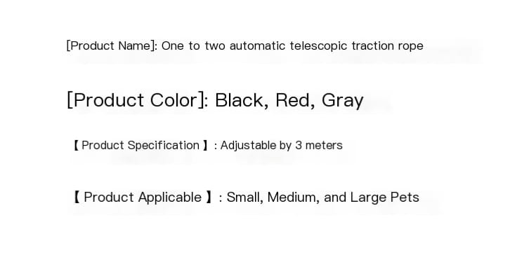 Automatic Telescopic Traction Rope with Light and Tow