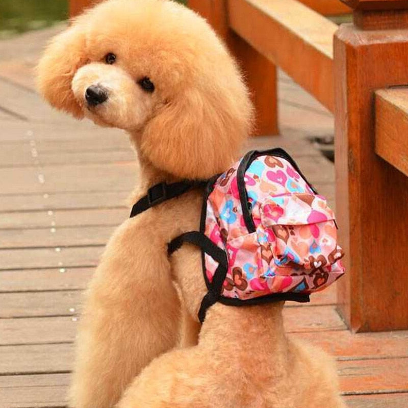 Mini Pet Dog Backpack with Leash for Small Breeds