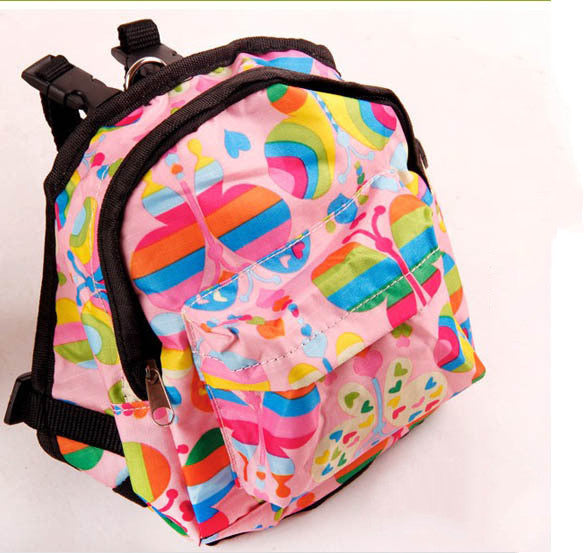 Mini Pet Dog Backpack with Leash for Small Breeds